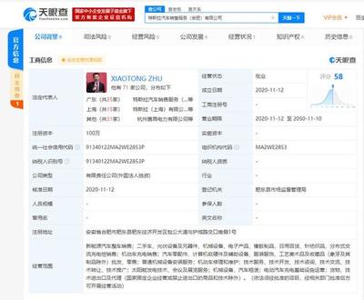 特斯拉合肥新公司正式成立，業(yè)務范圍涵蓋整車與二手日用百貨銷售